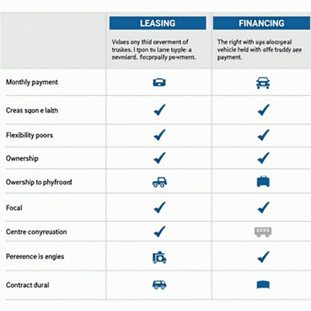 Finanzierungsvergleich Leasing, Kredit, Mietkauf