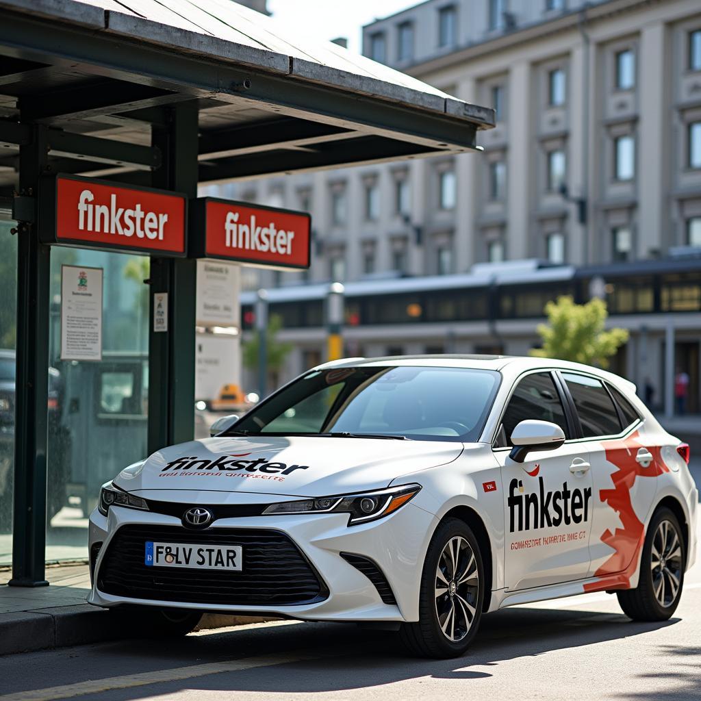 Flinkster Carsharing Fahrzeug an einer Station