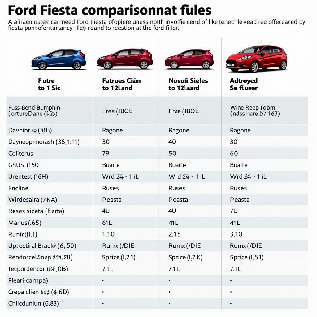 Ford Fiesta Modelle im Vergleich