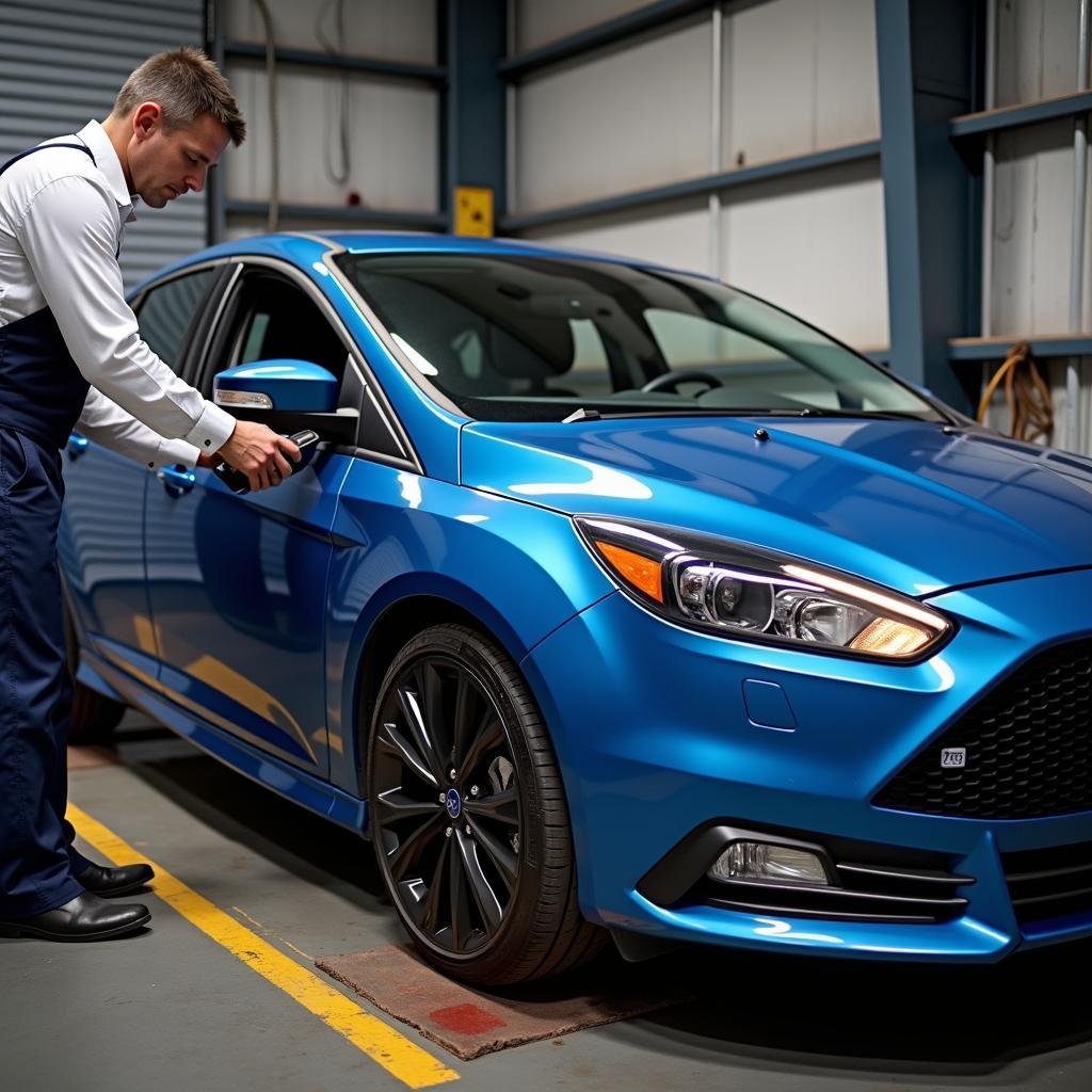 Ford Focus in der Werkstatt - DPF Diagnose