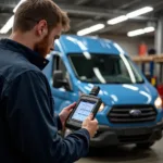 Elektronikdiagnose am Ford Transit Custom 2021