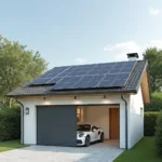 Nachhaltige Leichtbaugarage mit Solaranlage