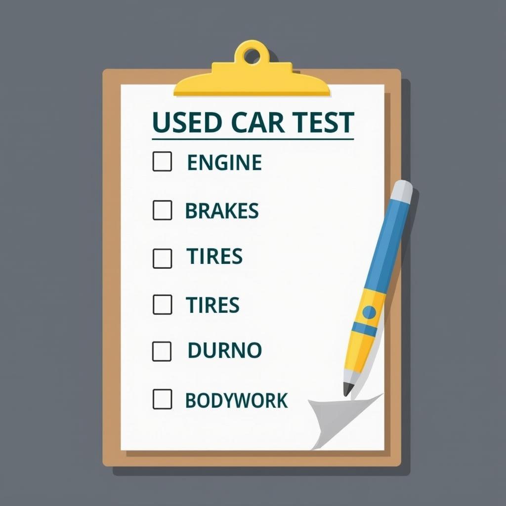 Checklist voor de tweedehands auto test