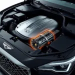 Kraftvoller Motor des Genesis G80: Leistung und Effizienz.