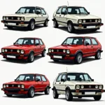 Verschiedene Golf 2 GTI Modelle