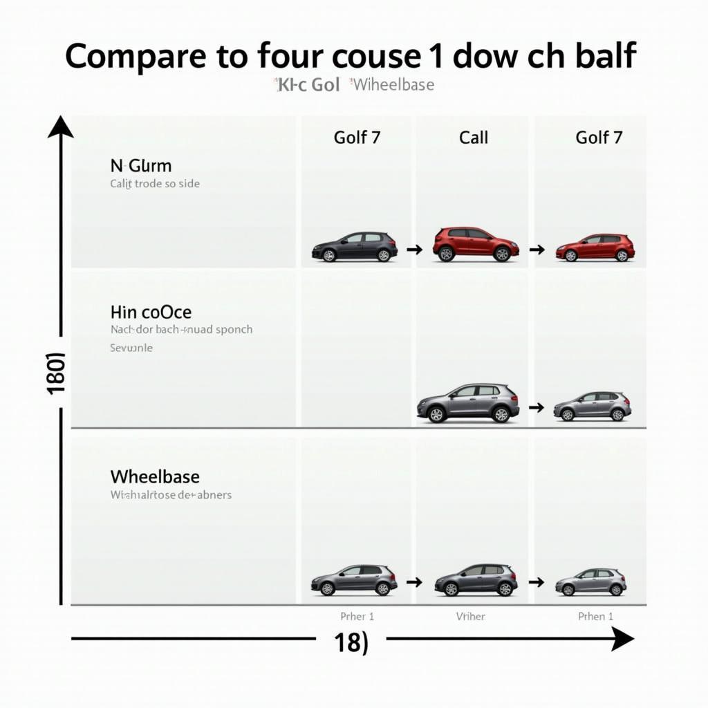 Vergleich Radstand Golf 7 mit anderen Modellen