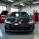 Golf 7 in einer Werkstatt