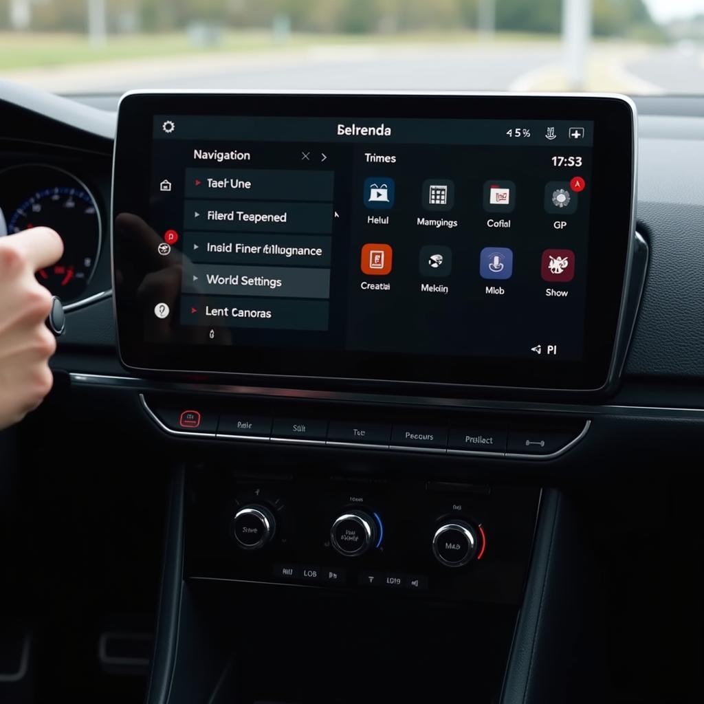 Bedienung des Infotainment-Systems im Golf 8