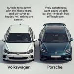 Golf vs. Porsche: Ein humorvoller Vergleich der beiden deutschen Automarken.