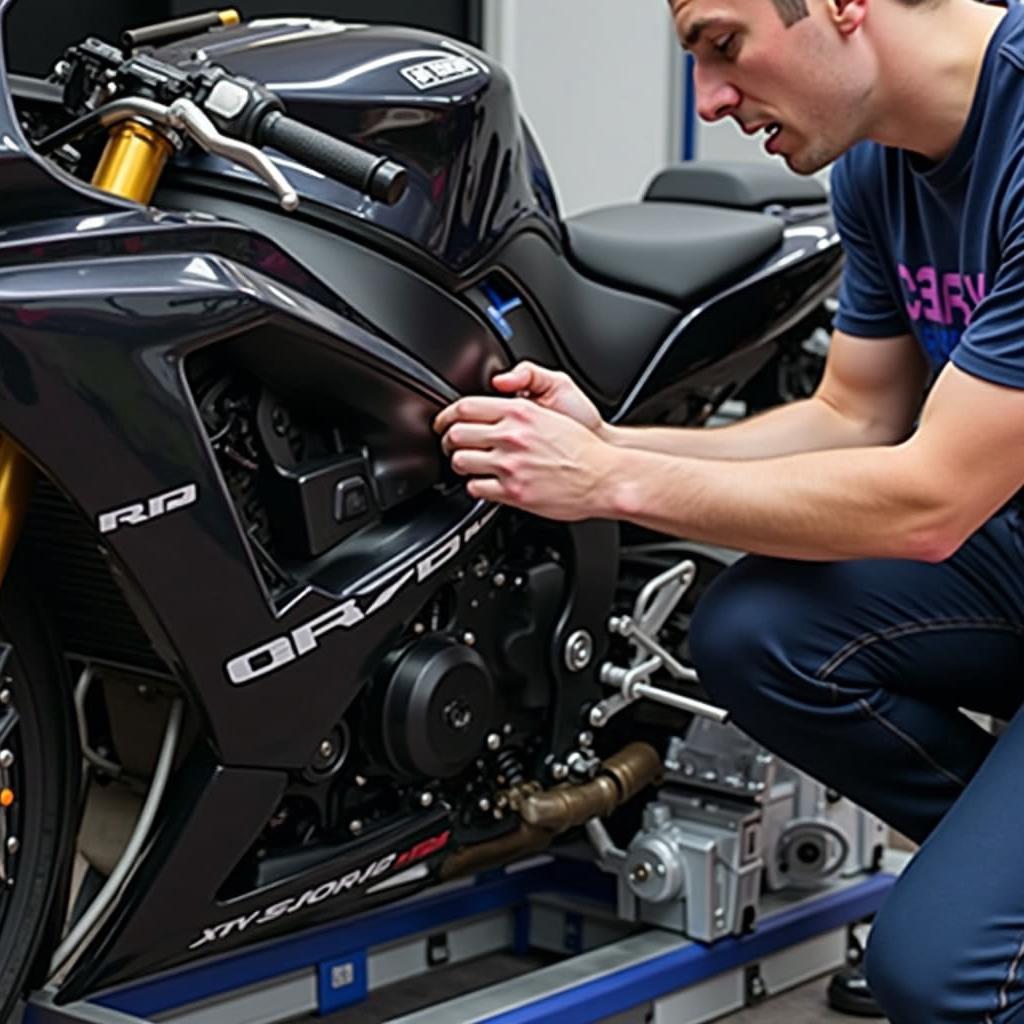 Wartung und Reparatur einer GSX-R 1000