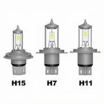 Vergleich von H15, H7 und H11 Lampen