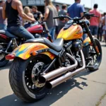 Custom-Modifizierungen an einer Harley-Davidson SuperLow