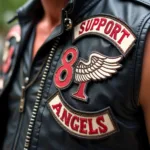 Hells Angels Support Kutte Detailansicht