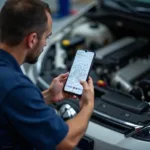 Honor 90 in der Auto Reparatur Werkstatt