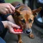 Erste Hilfe für Hunde nach Batteriekontakt