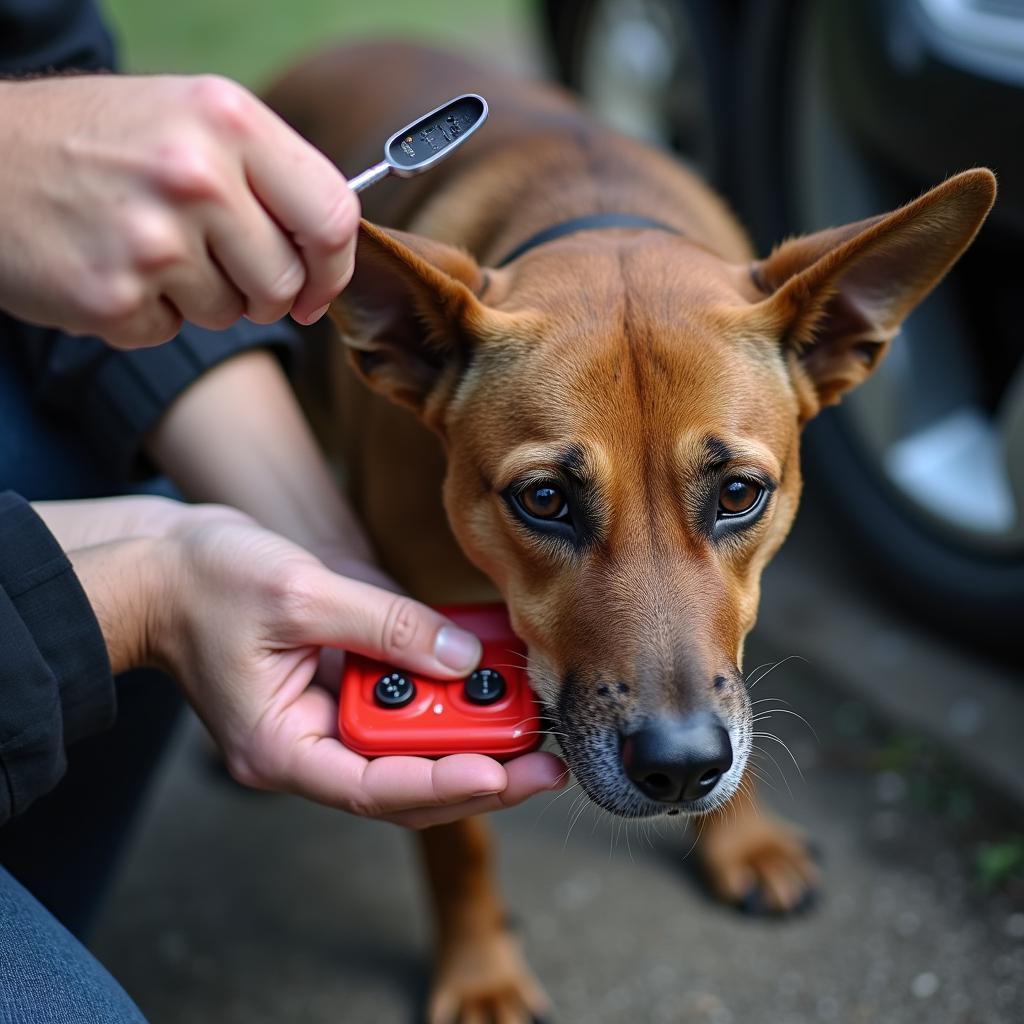 Erste Hilfe für Hunde nach Batteriekontakt