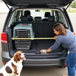 Hundebox im VW Touran ausmessen