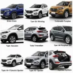 Tuning und Zubehör für den Hyundai Tucson: Beispiele für Felgen, Spoiler und andere Modifikationen.