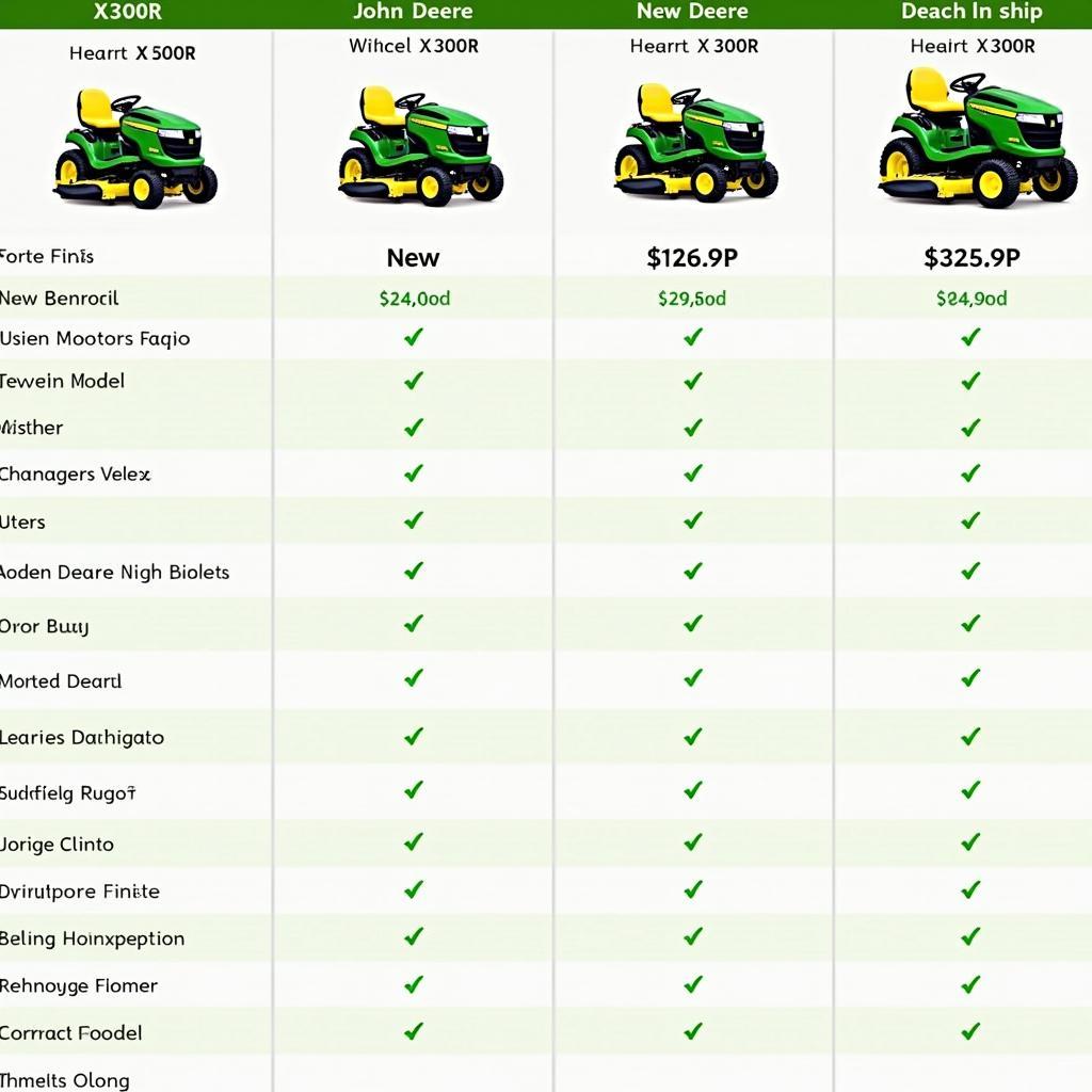 John Deere X300R Preisvergleich