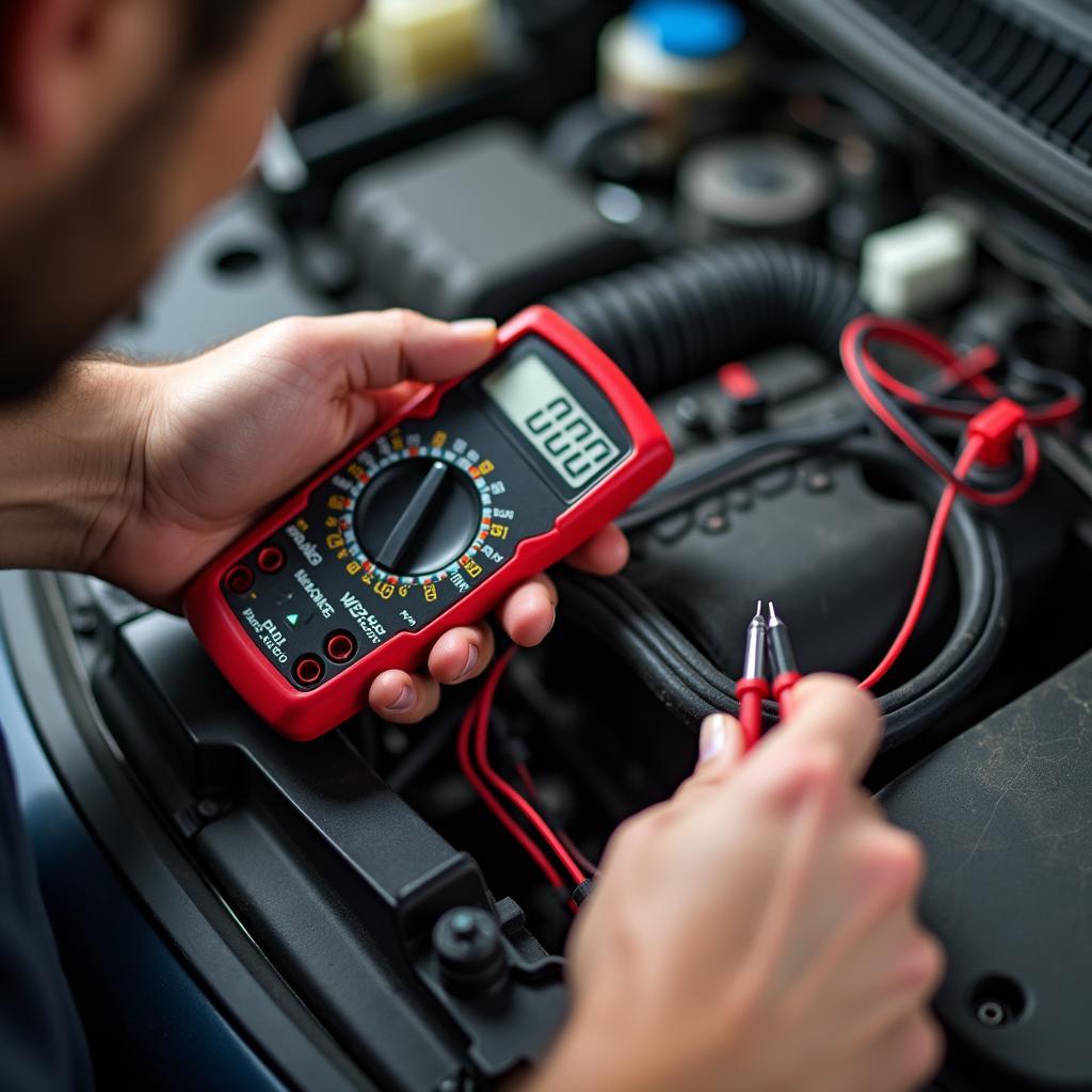 Kabeldurchgangsprüfung mit Multimeter