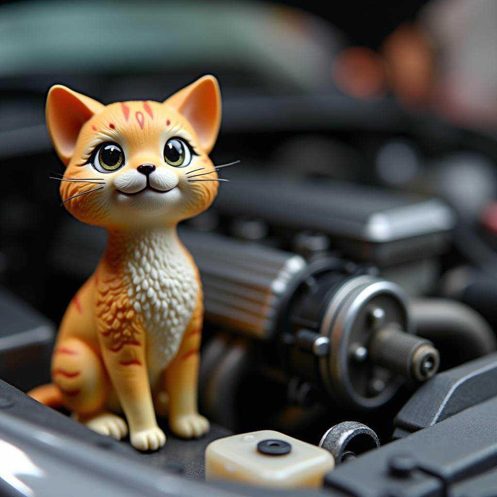 Katze lebensecht Analogie zur Autoreparatur