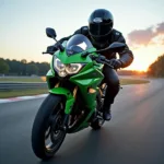 Kawasaki Z900 beschleunigt von 0 auf 100 km/h