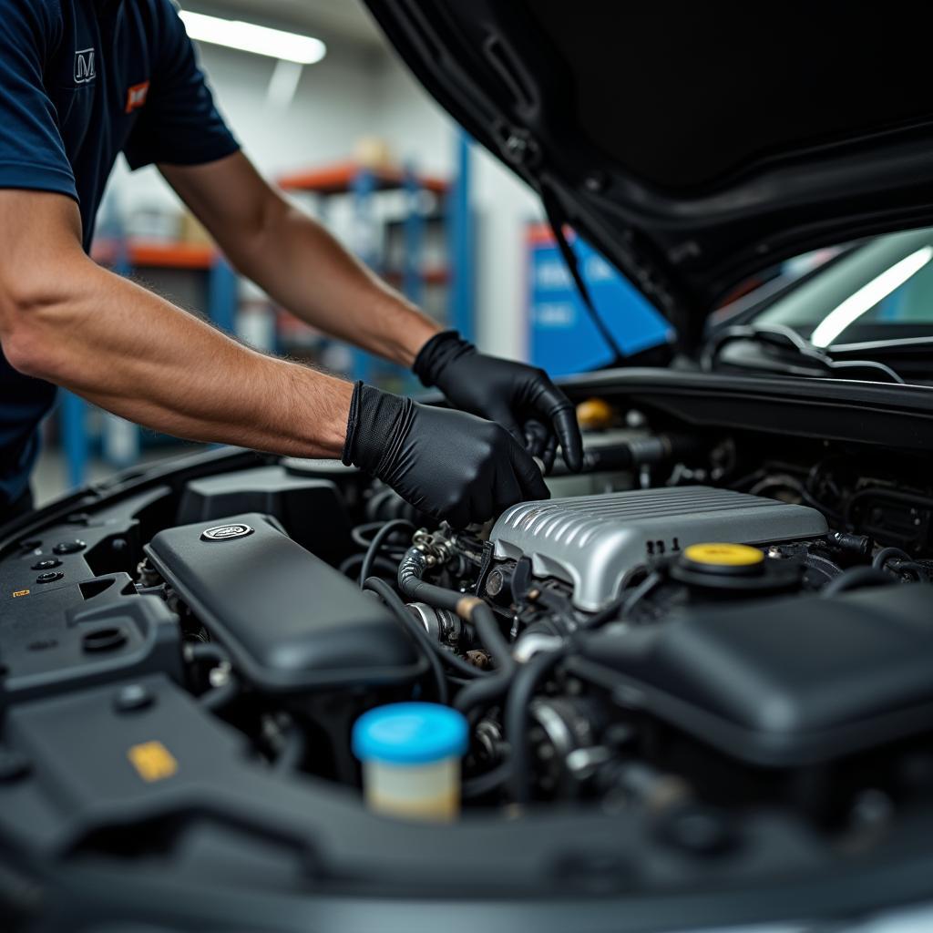 KFZ-Meister führt Reparatur in Mechernich durch