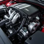 Kia Stinger Motor: Detailansicht des Twin-Turbo-V6