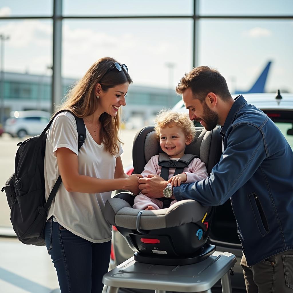 Kindersitzvermietung am Flughafen Mallorca