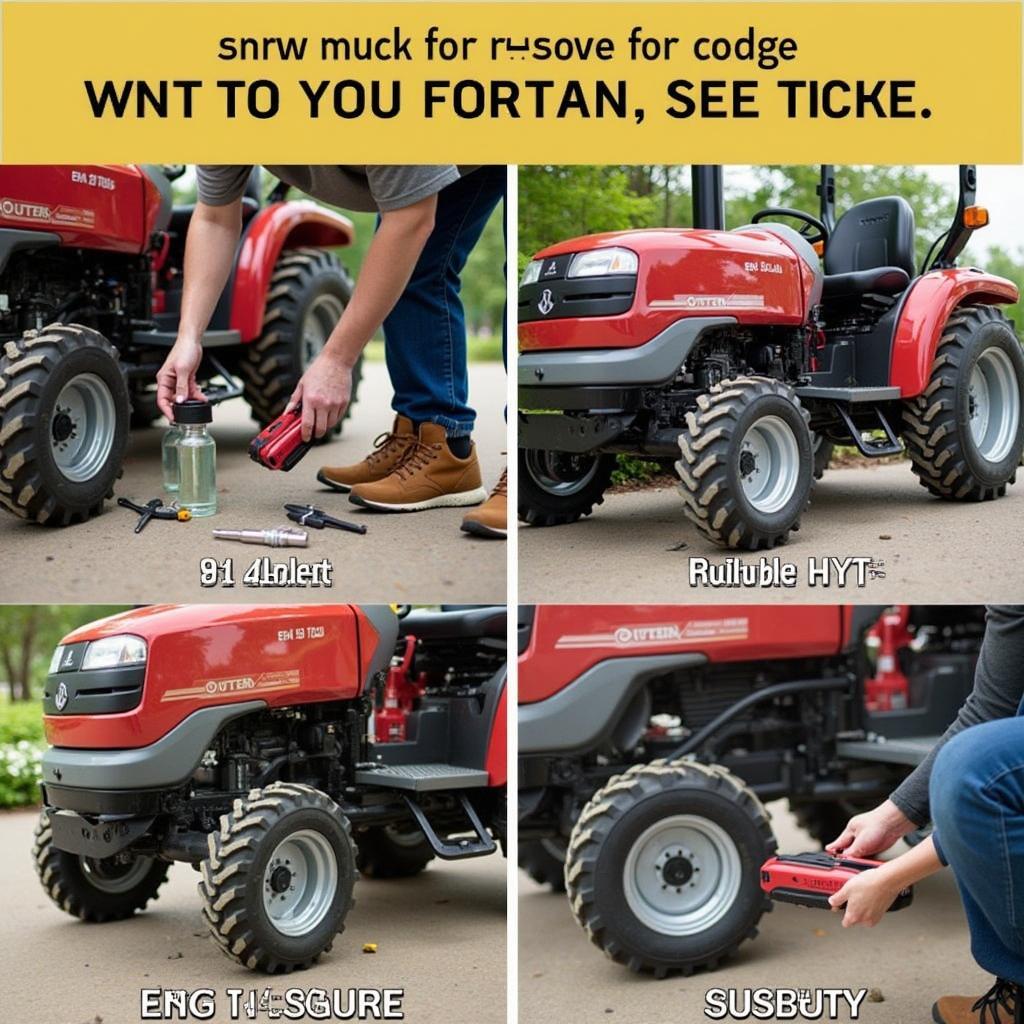 Maintenance of a compact tractor