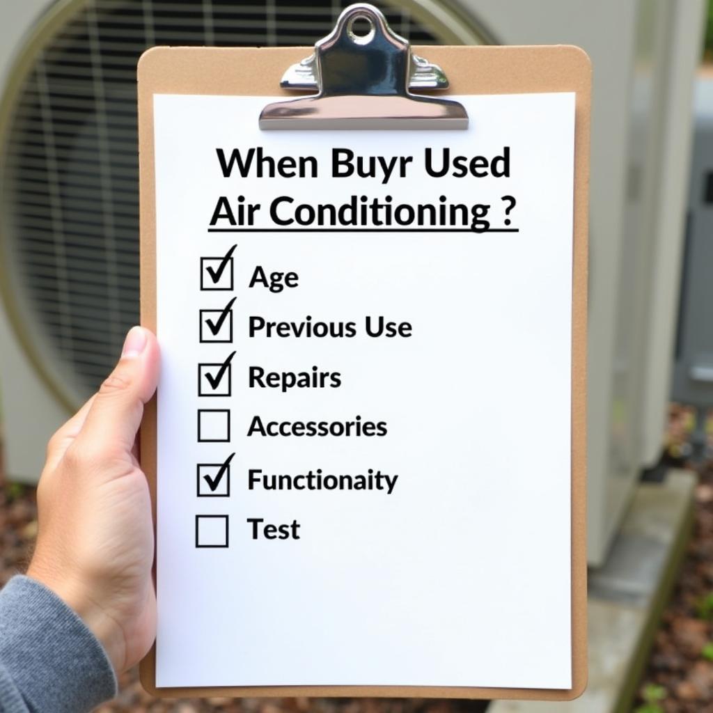 Checklist for buying an AC unit on eBay Kleinanzeigen