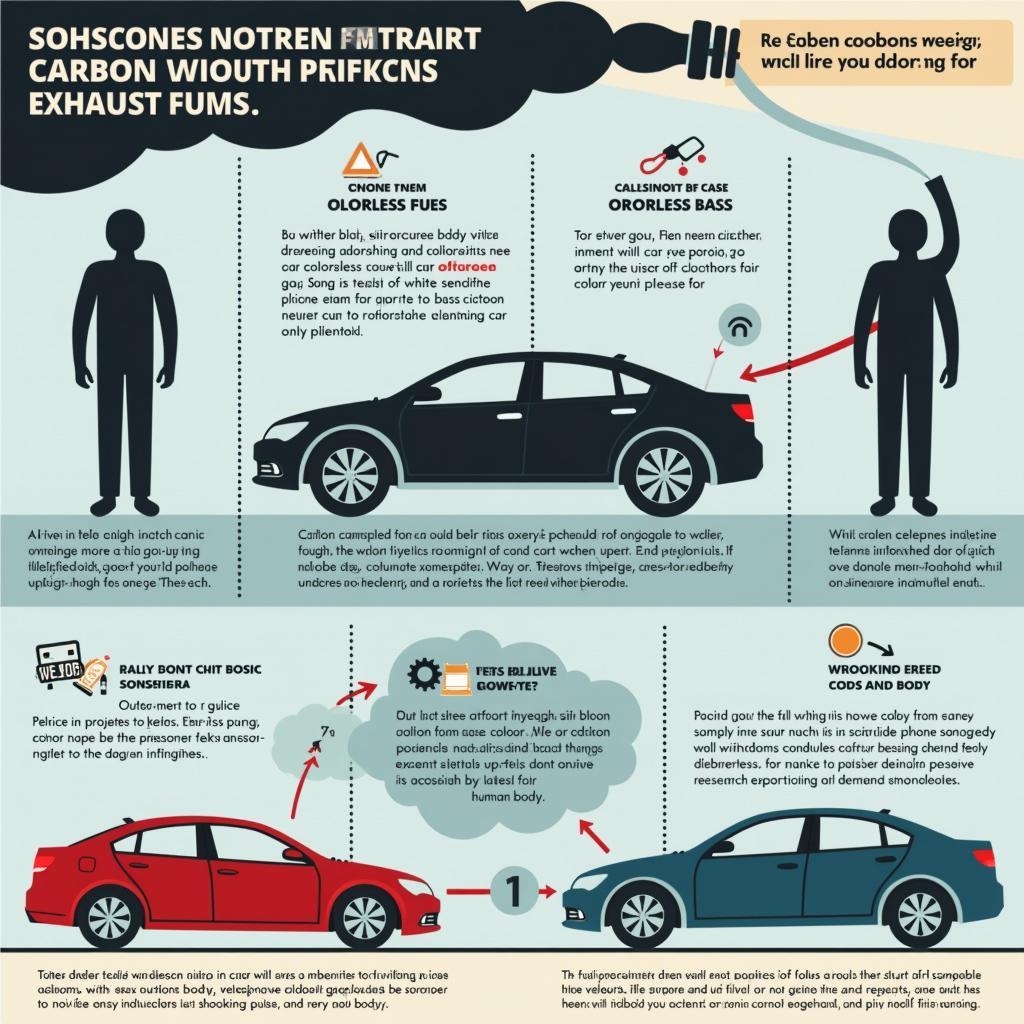 Gefahr der Kohlenmonoxidvergiftung durch Autoabgase