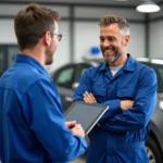 Kundenberatung im Autohaus Durst