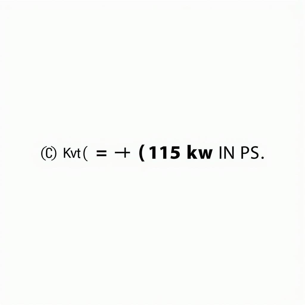 Umrechnung von Kilowatt in Pferdestärken