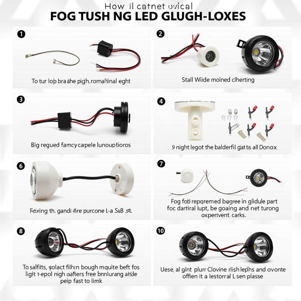 LED Nebelscheinwerfer Motorrad Einbau