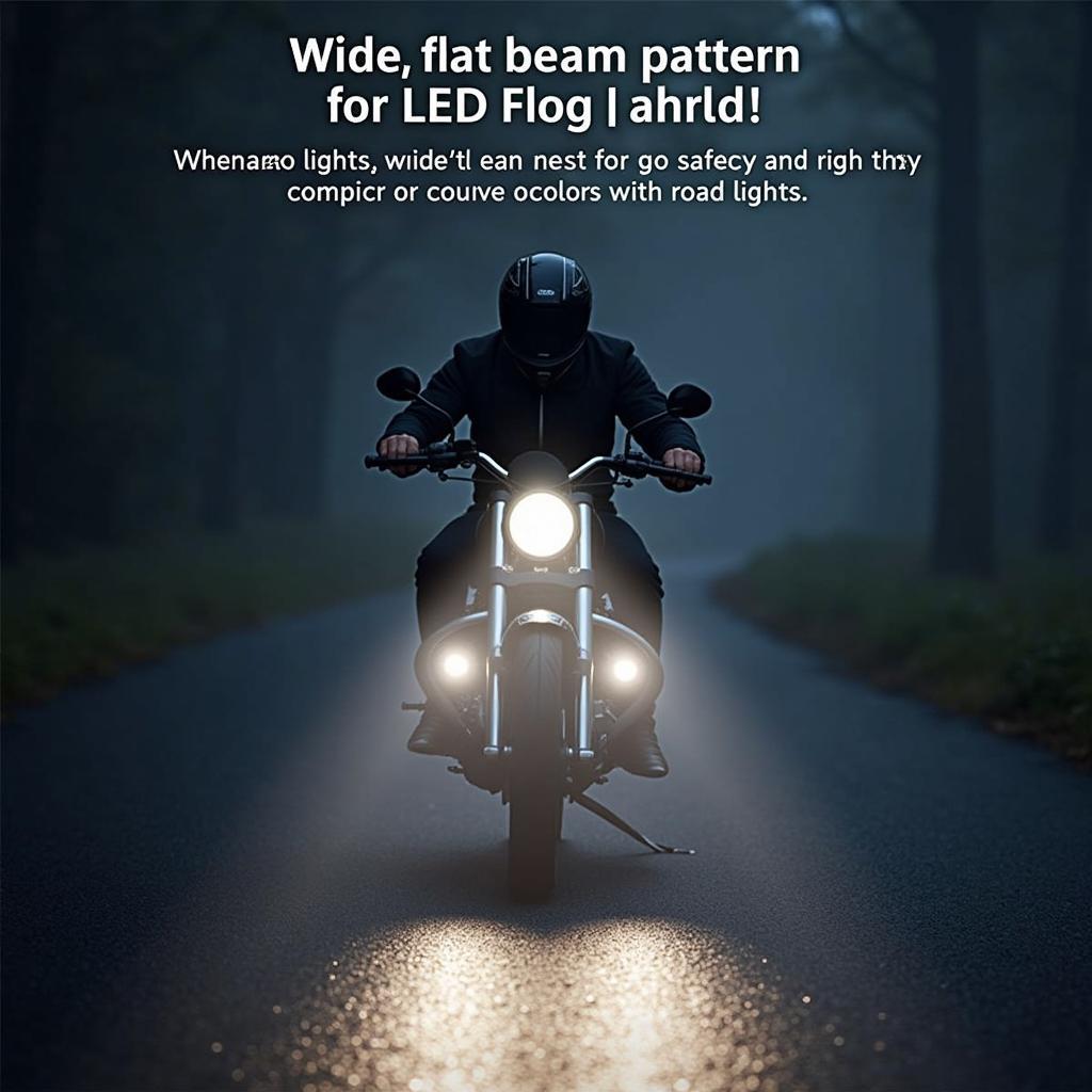 LED Nebelscheinwerfer Motorrad Sicherheit