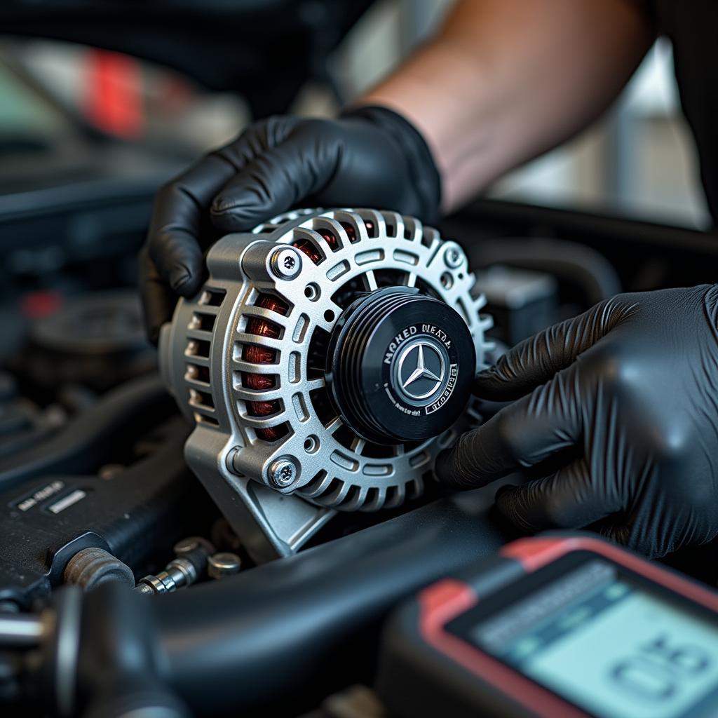 Kosten der Reparatur einer Lichtmaschine bei Mercedes