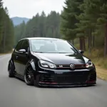 Tiefergelegter VW Golf GTI mit Lowtec Fahrwerk