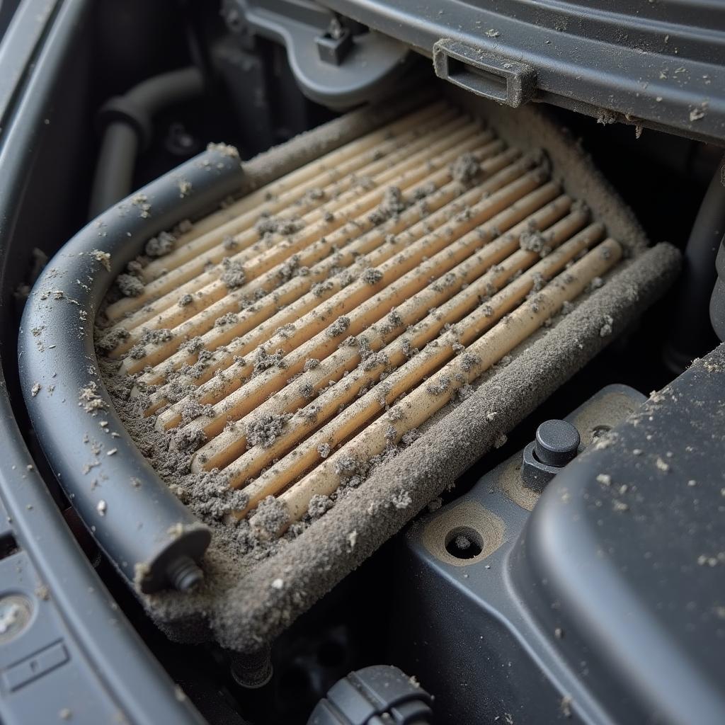 Verschmutzter Luftfilter BMW E90