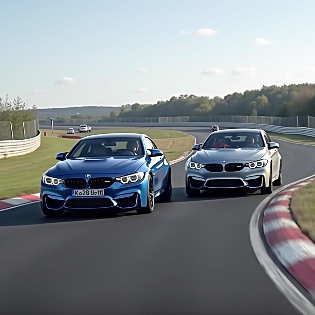 BMW M3とM4の走行性能比較