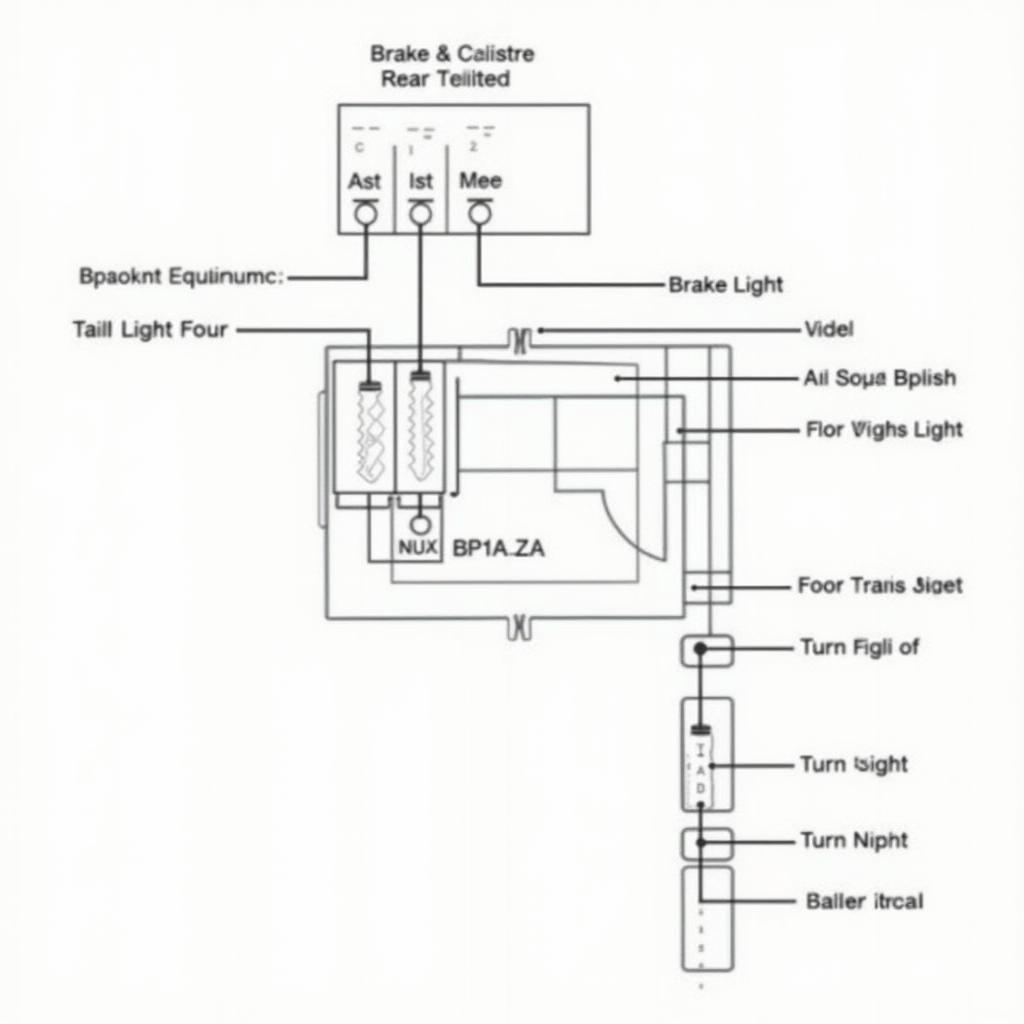 Schema Mazda 2 DY Rückleuchte