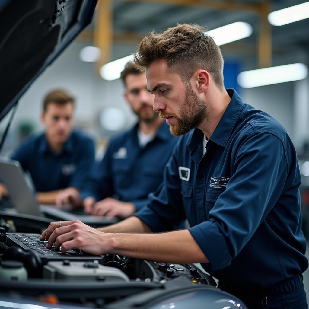 Mechaniker in Weiterbildung Kfz-Technik