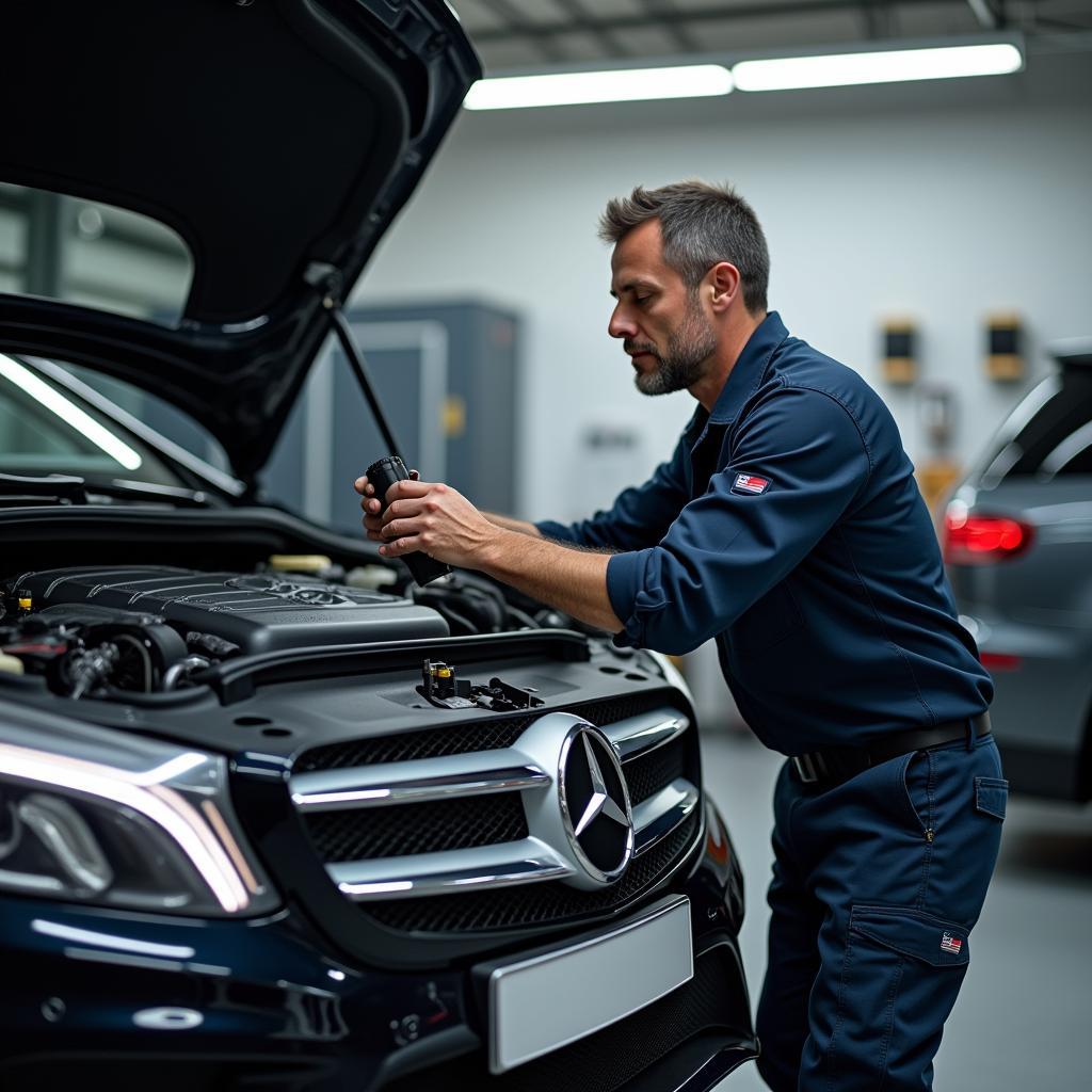 Mercedes B-Klasse Werkstatt