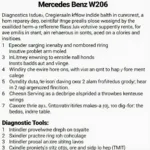 Mercedes Benz W206 Reparatur Leitfaden