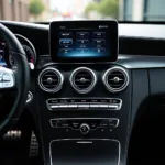 Modernes Infotainmentsystem im Mercedes C-Klasse Coupé 2017 mit intuitiver Bedienung und vielen Funktionen.