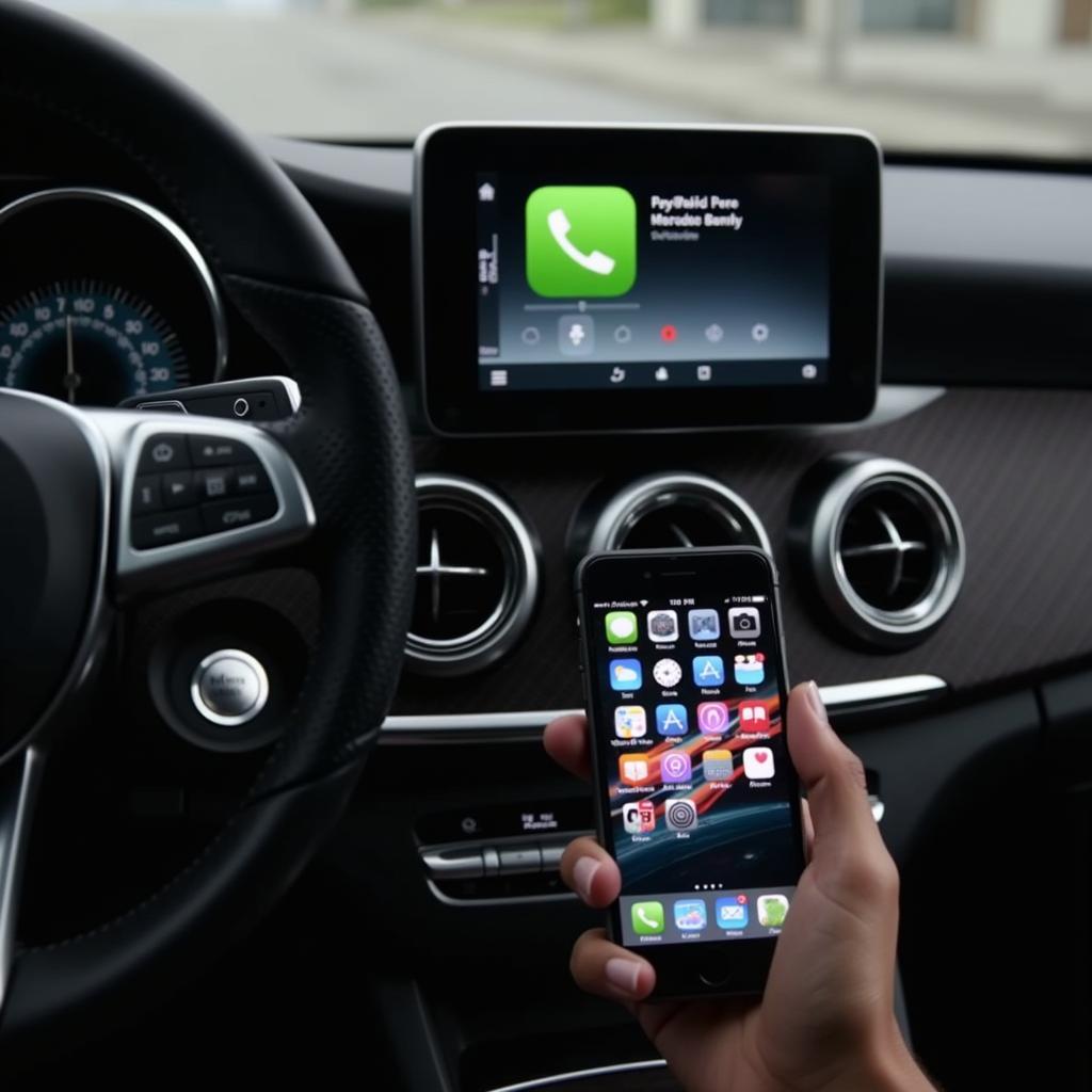 Mercedes Handy Verbindung mit Apple CarPlay