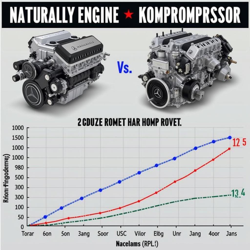 Mercedes-Kompressor Leistungsdiagramm