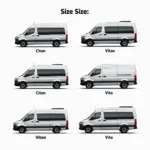 Vergleich der Mercedes Transporter Modelle: Citan, Vito und Sprinter.