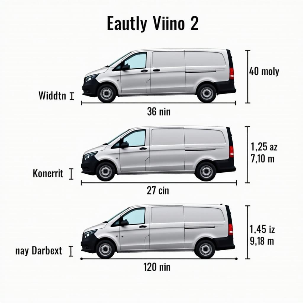 Abmessungen Mercedes Viano Kompakt, Lang und Extralang