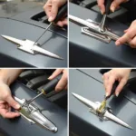 Reparatur von Metallzierleisten am Auto